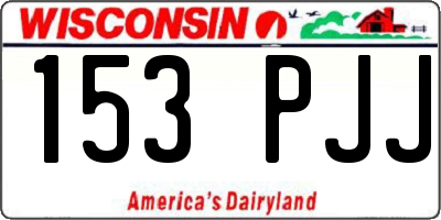 WI license plate 153PJJ