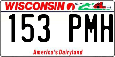 WI license plate 153PMH