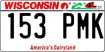 WI license plate 153PMK
