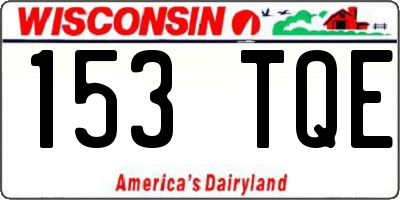 WI license plate 153TQE