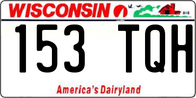 WI license plate 153TQH