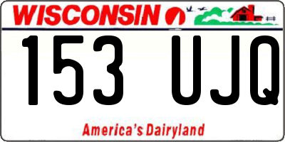 WI license plate 153UJQ