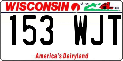 WI license plate 153WJT
