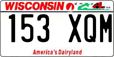WI license plate 153XQM