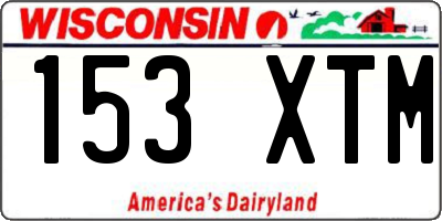 WI license plate 153XTM