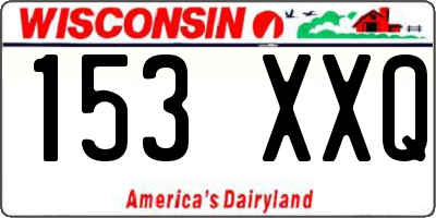 WI license plate 153XXQ