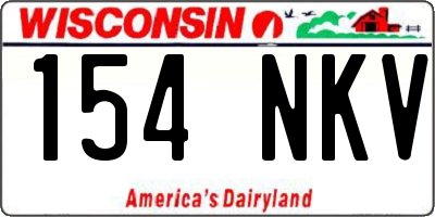 WI license plate 154NKV
