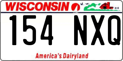 WI license plate 154NXQ
