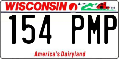 WI license plate 154PMP
