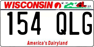 WI license plate 154QLG
