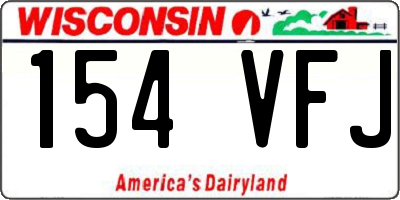 WI license plate 154VFJ