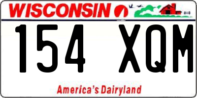 WI license plate 154XQM