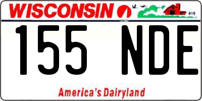 WI license plate 155NDE