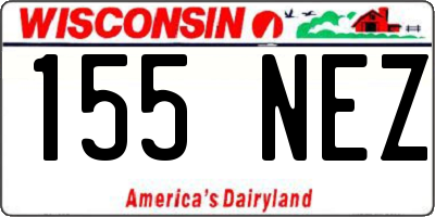WI license plate 155NEZ