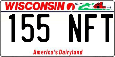 WI license plate 155NFT