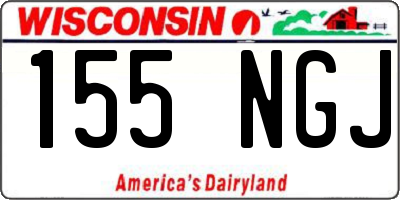 WI license plate 155NGJ