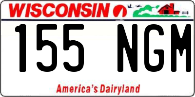 WI license plate 155NGM