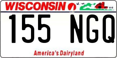 WI license plate 155NGQ