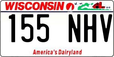 WI license plate 155NHV