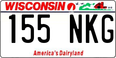 WI license plate 155NKG