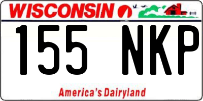 WI license plate 155NKP