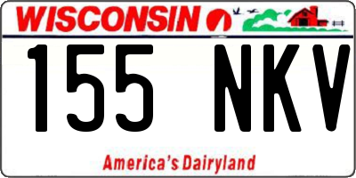 WI license plate 155NKV