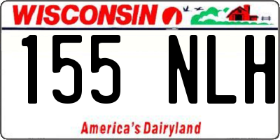 WI license plate 155NLH