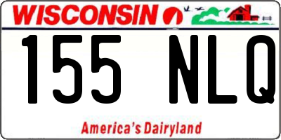 WI license plate 155NLQ