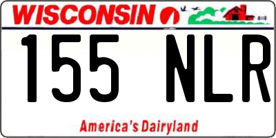 WI license plate 155NLR
