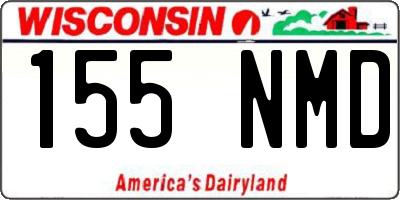 WI license plate 155NMD
