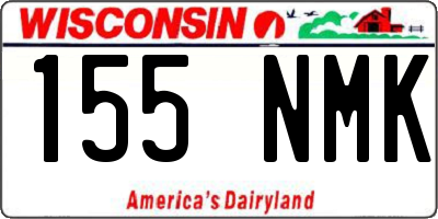 WI license plate 155NMK