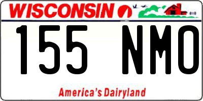 WI license plate 155NMO