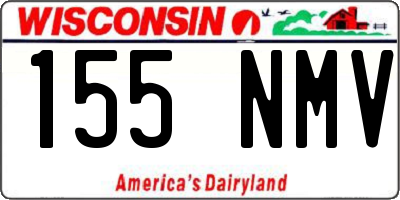 WI license plate 155NMV