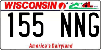 WI license plate 155NNG