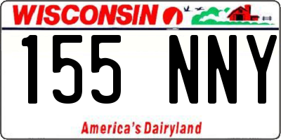 WI license plate 155NNY