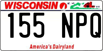 WI license plate 155NPQ