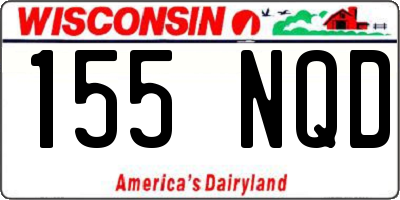WI license plate 155NQD