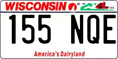 WI license plate 155NQE