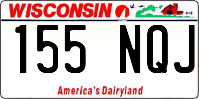 WI license plate 155NQJ