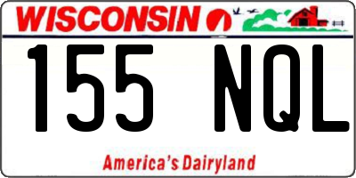 WI license plate 155NQL