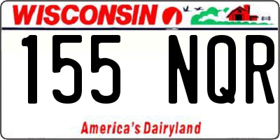 WI license plate 155NQR