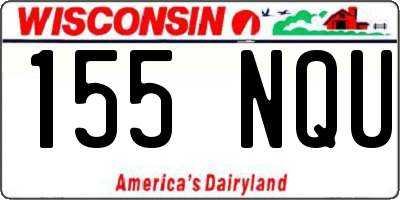 WI license plate 155NQU