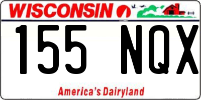 WI license plate 155NQX