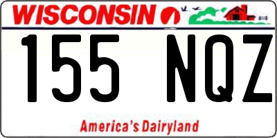 WI license plate 155NQZ