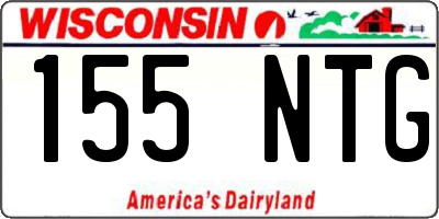 WI license plate 155NTG