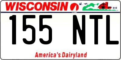 WI license plate 155NTL