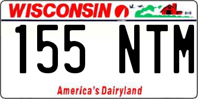 WI license plate 155NTM
