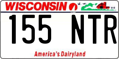 WI license plate 155NTR