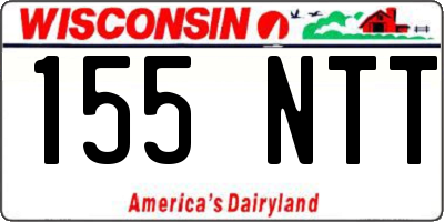 WI license plate 155NTT