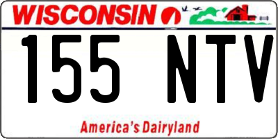 WI license plate 155NTV